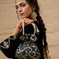 Ethnic Motifs Embroidered Thread Work Velvet Kurta With Patiala