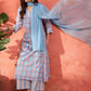 Ethnic Motifs Printed Pleated Pure Cotton Kurta With Palazzos & Dupatta