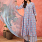 Ethnic Motifs Printed Pleated Pure Cotton Kurta With Palazzos & Dupatta