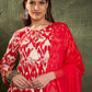 Ethnic Motifs Printed Pure Cotton Kurta With Trousers & Dupatta