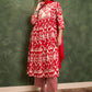 Ethnic Motifs Printed Pure Cotton Kurta With Trousers & Dupatta