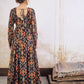 Ethnic Motifs Printed Square Neck Empire Sequinned Ikkat Anarkali Kurta