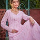 Floral Embellished Sweetheart Neck Empire Sequinned Anarkali Kurta
