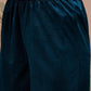 Floral Embroidered Round Neck Long Sleeves Regular Velvet Kurta