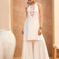 Floral Embroidered Sequinned Straight Kurti with Palazzo