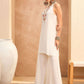 Floral Embroidered Sequinned Straight Kurti with Palazzo