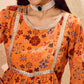 Floral Printed A-Line Kurti with Sharara