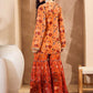 Floral Printed A-Line Kurti with Sharara