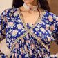 Floral Printed Anarkali Kurta With Sharara