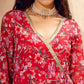 Floral Printed Anarkali Kurta with Palazzos