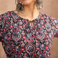 Floral Printed Anarkali Kurta with Trousers