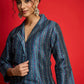 Floral Printed Blazer Top With Anarkali Skirt