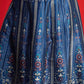 Floral Printed Blazer Top With Anarkali Skirt