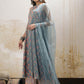 Floral Printed Boat Neck Pure Cotton Kurta With Palazzos & Dupatta