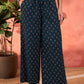Floral Printed Boat Neck Pure Cotton Kurta With Palazzos & Dupatta