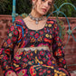 Floral Printed Empire Sequinned Anarkali Kurta