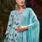 Floral Printed Gotta Patti Pure Cotton Kurta With Trousers & Dupatta