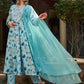 Floral Printed Gotta Patti Pure Cotton Kurta With Trousers & Dupatta