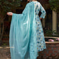 Floral Printed Gotta Patti Pure Cotton Kurta With Trousers & Dupatta