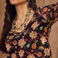 Floral Printed Gotta Patti Straight Kurti with Sharara