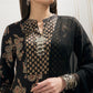 Floral Printed Mandarin Collar Pure Cotton Kurta With Trousers & Dupatta
