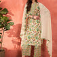 Floral Printed Mandarin Collar Pure Cotton Kurta With Trousers & Dupatta