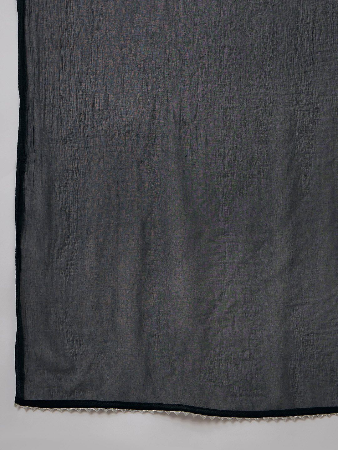 Floral Printed Mandarin Collar Pure Cotton Kurta With Trousers & Dupatta