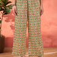 Floral Printed Mandarin Collar Pure Cotton Kurta With Trousers & Dupatta