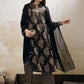 Floral Printed Mandarin Collar Pure Cotton Kurta With Trousers & Dupatta