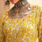 Floral Printed Mirror Work A-Line Kurta with Trouser