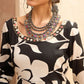 Floral Printed Mirror Work Anarkali Kurta with Trousers