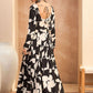 Floral Printed Mirror Work Anarkali Kurta with Trousers