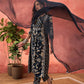 Floral Printed Notch Neck Pure Cotton Aline Kurta Trousers & Dupatta