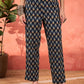Floral Printed Notch Neck Pure Cotton Aline Kurta Trousers & Dupatta