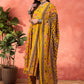 Floral Printed Pure Cotton A-Line Kurta With Palazzos And Dupatta