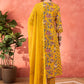 Floral Printed Pure Cotton A-Line Kurta With Palazzos And Dupatta
