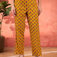 Floral Printed Pure Cotton A-Line Kurta With Palazzos And Dupatta