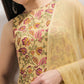 Floral Printed Pure Cotton A-Line Kurta With Palazzos & Dupatta