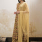 Floral Printed Pure Cotton A-Line Kurta With Palazzos & Dupatta