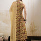 Floral Printed Pure Cotton A-Line Kurta With Palazzos & Dupatta