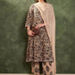Floral Printed Pure Cotton Kurta With Trousers & Dupatta