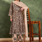 Floral Printed Pure Cotton Kurta With Trousers & Dupatta