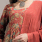 Floral Printed Round Neck Pure Cotton Kurta With Trousers & Dupatta