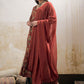 Floral Printed Round Neck Pure Cotton Kurta With Trousers & Dupatta