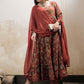 Floral Printed Round Neck Pure Cotton Kurta With Trousers & Dupatta