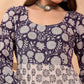 Floral Printed Round Neck Tiered A-Line Pure Cotton Kurta With Trousers