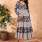 Floral Printed Round Neck Tiered A-Line Pure Cotton Kurta With Trousers