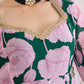 Floral Printed Sweetheart Neck Empire Georgette Anarkali Kurta