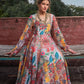 Floral Printed Sweetheart Neck Empire Georgette Anarkali Kurta