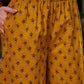 Floral Printed Thread Work Pure Cotton Kurta With Trouser & Dupatta